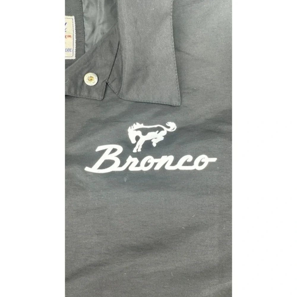 Ford Bronco Dealer Jacket Mens XL American Needle Black Off Road Graphic Wind